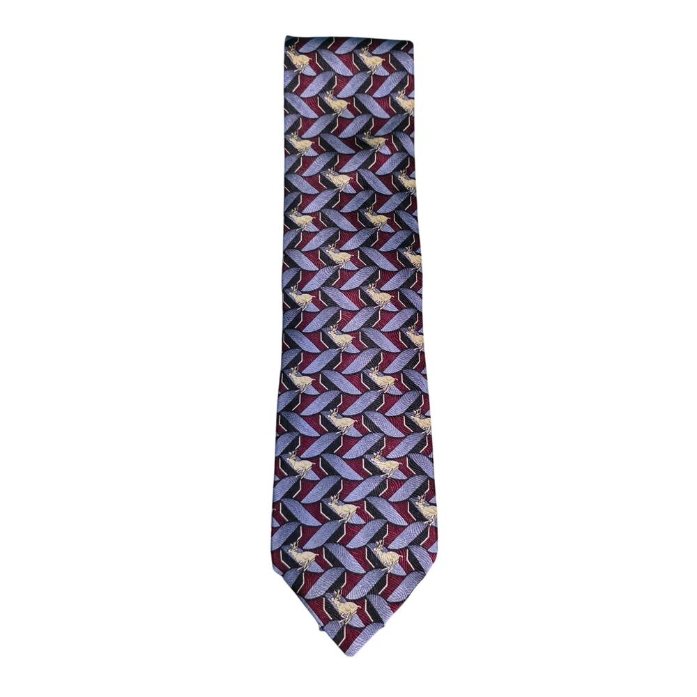 Johnson Brothers running Deer Mens silk Necktie Tie made in USA